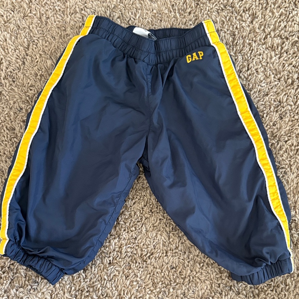 GAP Kids Blue Bottoms with Yellow Stripe
